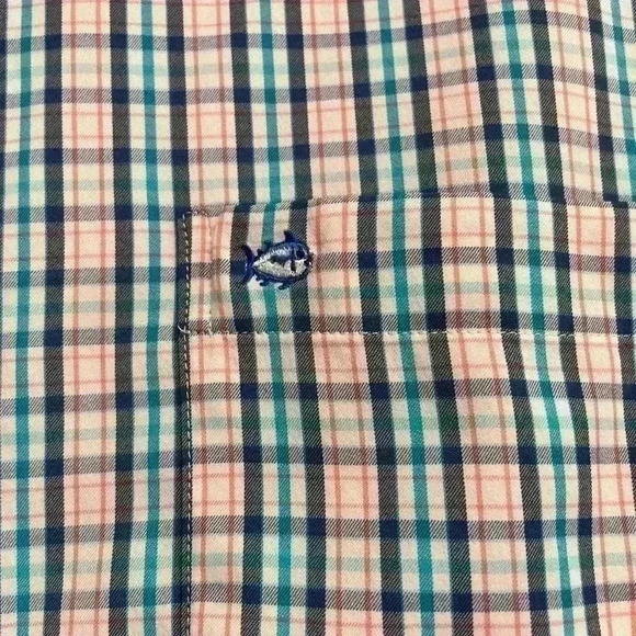 Southern Tide Intercoastal Men’s Long Sleeve Plaid Button Up Medium - Picture 3 of 8